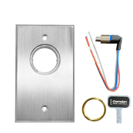 Camden Camden:  Flush mount Key Switch, SPDT N/O & N/C Momentary CMD-CM-1120